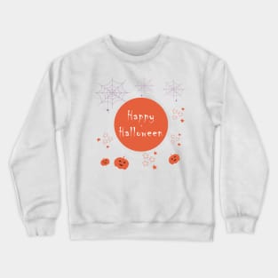 DarkHappyHalloweenPostcard Crewneck Sweatshirt